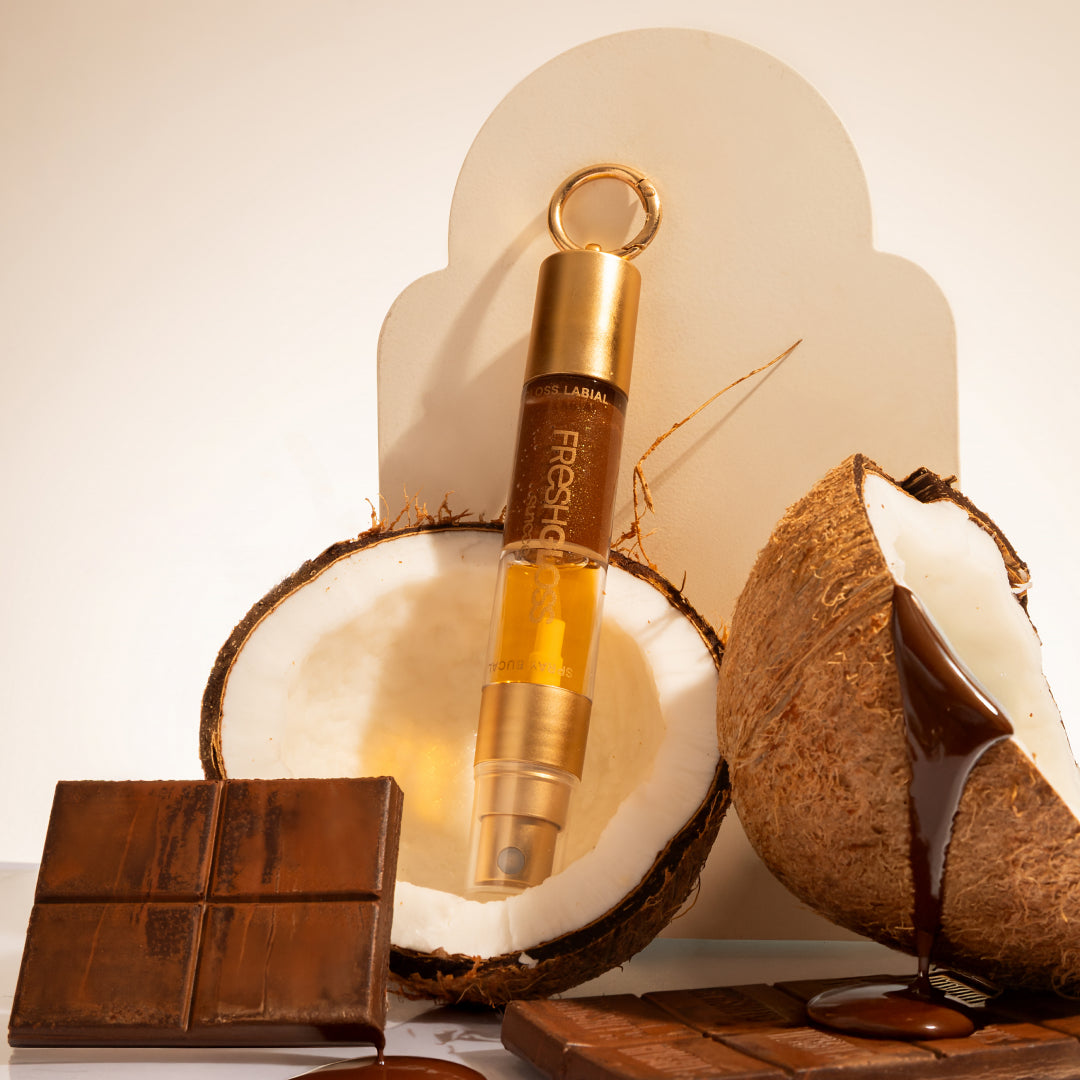 FreshGloss Duo | Spray Bala de Coco + Gloss Chocolate