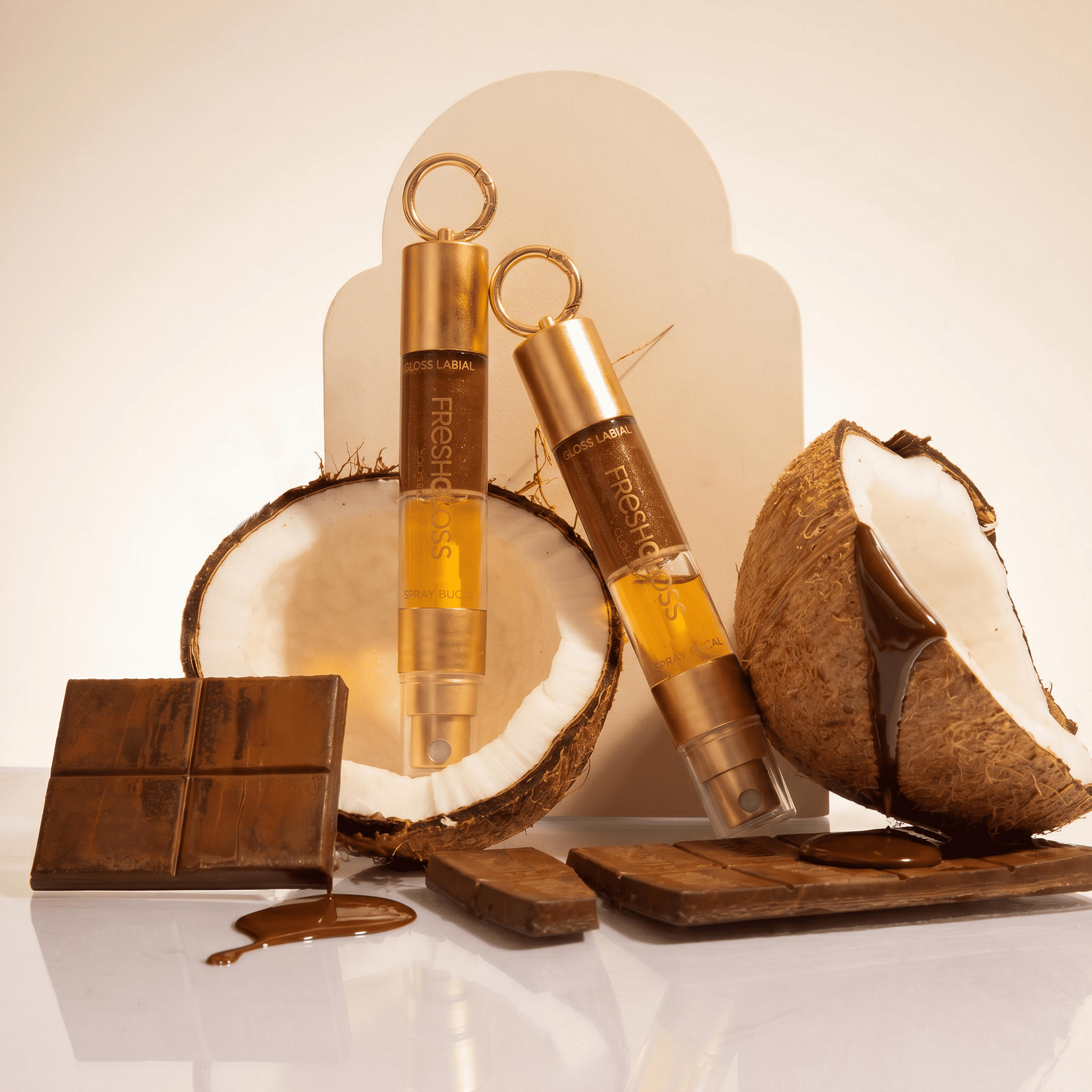 KIT FreshGloss | Spray Bala de Coco + Gloss Chocolate